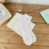 Meias Finas Femininas para Primavera e Verão, Meia-Calça, Absorventes de Suor, Respiráveis, Meias de Renda Vazada, Meias Femininas Fofas, Doces e Sem Costura