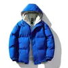 Abrigo acolchado de algodón de invierno para hombre, chaqueta gruesa y cálida acolchada de algodón, ropa de pan coreana de moda con capucha, chaqueta acolchada de algodón de contraste de color, abrigo para hombre