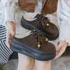 Plataforma Birkenstock Zapatos Retro de Suela Gruesa para Mujer 2026 Invierno Nuevo Estilo con Algodón Añadido, Mocasines de Tacón Alto para Personas Petitas, Zapatos de Una Sola Pieza de Longitud Completa