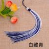 Pingente de Franja Bicolor 17cm Acessório Estilo Antigo para Roupas Tradicionais Hanfu, Marcador de Página de Leque, Pingente de Franja para Sachê