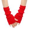 Guantes Ninja Japoneses Lana Negro Oscuro Tie-hop Dulce Cool Protección Solar Brazo Jk Manga Tejida para Mujer