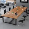 Mesa de conferencias moderna minimalista, escritorio de oficina rectangular, mesa pequeña para sala de reuniones, recepción y capacitación, mesa rectangular larga