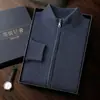 Suéter Cardigan Masculino de Caxemira Gola Alta Outono e Inverno, Casaco de Malha com Zíper de Lã Espessa da Moda, Peça de Cima Solta