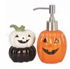 Botella de Loción de Cerámica de Fantasma de Halloween Personalizada Transfronteriza Dispensador de Jabón de Fantasma Espeluznante