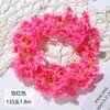 135 pendentes de parede de cipó de flor de cerejeira artificial, cipós de flores falsas para tubos de ar condicionado, teto interno, cipós para decoração de casamento
