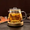 Tetera de Cristal Pingüino Transfronteriza Utensilio para Preparar Té Infusor de Té Filtrado Casero Engrosado Taza de Té de Flores Olla para Separar el Té