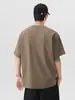 Ropa para Hombre Fengshe / Nueva Camiseta de Manga Corta de Algodón Puro para Hombre de Verano, Estampado Vintage, Corte Holgado, Tallas Grandes, Top de Moda Estilo Americano