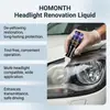 Solução de Cuidado para Faróis Homonth Líquido de Limpeza e Restauração para Superfície de Faróis de Carro para Melhorar a Transmissão de Luz e Remover o Amarelamento