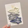 Presilhas coloridas laterais para franja de crianças, estilo coreano fofo, presilhas de cabelo de alta qualidade e requintadas, presilhas para bebê estilo dopamina que não danificam o cabelo