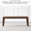 Banco de Madera Maciza Banco Silla de Comedor Banco de Restaurante Nórdico Taburete Largo Bolso Suave Hogar Fresno Mesita de Noche para Cama