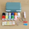 Bolsa de Almacenamiento Portátil para Costura, Kit de Herramientas para Manualidades y Tejido de Uso Doméstico, Caja de Costura de Viaje, Kit de Costura