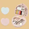 Kit de costura portátil para viajes, Juego compacto de herramientas de costura para el hogar y el dormitorio, Estilo minimalista mini