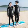 Traje de baño Pantalones de manga larga para niños y niñas Nuevo Protección solar Secado rápido Traje de buceo dividido Traje de baño
