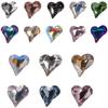 Coração Torto Diamante Arte de Unha Rede Vermelha Cristal Coração de Pêssego Super Brilhante K9 Luxo Fundo Pontiagudo Grande Diamante Cor de Unha de Amor Joia de Diamante