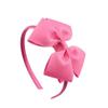 Europeu e americano de poliéster costela banda crianças arco headband atacado duplo arco handmade flor headband 674