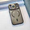 Funda Adecuada para Teléfono Móvil Apple 17 Promax con Anillo Magnético, Acabado Mate tipo Piel, Transparente para iPhone 16/15/14, Dura para iPhone 13