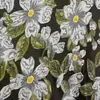 Nuevo Estilo Chino Venta Caliente en E-Commerce Vestido Fresco Estampado de Margarita Tejido de Jacquard de Poliéster de Alta Densidad