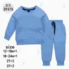 Sudadera de Otoño Nueva de Cuello Redondo Transfronteriza Material Ropa para Bebés y Niños Traje de Dos Piezas Traje Deportivo Casual [Mayoreo]