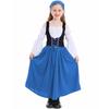 Vestido Alemán de Oktoberfest para Niños, Vestido Étnico Bávaro Multicolor, Disfraz de Escenario de Halloween para Niñas