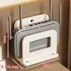 Estante para router Wi-Fi de pared, extensible, instalación sin taladro, para guardar decodificadores de TV