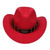 Sombreros para Hombre Transfronterizos, Sombreros Vaqueros Occidentales Europeos y Americanos, Sombreros de Jazz de Lana, Sombreros de Sol para Mujer para Exteriores, Sombreros Negros para Adultos