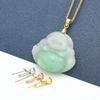 Agulha S925 Prata Esterlina Perfurada Semente de Melão Clipe Pingente de Jade Pingente DIY Fecho Acessórios Fornecimento Atacado Dropshipping