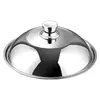 Tampa de Panela de Aço Inoxidável 304 para Uso Doméstico, Antiescaldante, Elevada e Espessada, Tampa Visível, Universal para Panelas de Cozinha Resistentes a Altas Temperaturas de 32-34cm