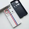 Adequado para Capa de Celular Nubia Z70Ultra, Capa Protetora Listrada em Couro Liso Versão Fotógrafo Z70Sultra, Anti-Queda