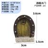 Porta de Elfo Selecionada Cuidadosamente Transfronteiriça Porta de Madeira Material PVC Musgo Micro Paisagem Ornatos de Paisagismo Material Diy Modelo 3D Mini