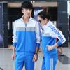 Traje deportivo de primavera y otoño para padres e hijos Uniforme de clase para estudiantes de secundaria y preparatoria Ocio Pareja Ropa deportiva de grupo para hombres y mujeres Estampado