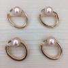 Broche de perlas con hebilla de pecho para mujer, accesorio decorativo, ramillete de moda personalizado, fujiany