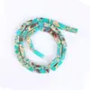 Accesorios para Joyería DIY Cuentas Espaciadoras Venta al por Mayor Trabajos con Cuentas Rectangular Piedra Imperial Ágata Roja Aventurina Tubo Redondo Cuentas Pulsera