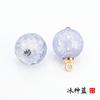 Hebilla de plato de jade sintético cheongsam traje Tang Hanfu botón Hebilla de botón de vidrio de loto estilo nacional traje antiguo traje étnico