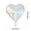 Globo de película de aluminio con forma de mariposa grande, transparente, colorido, con degradado de margarita y corazón de melocotón, mariposa mágica, para cumpleaños y baby shower