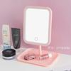 Espejo de maquillaje con luz de relleno, escritorio LED, para el hogar, para estudiantes, dormitorio grande, tocador, escritorio, espejo pequeño de belleza