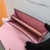 Comercio Exterior Más Vendido Bolso de Cuero para Identificación Bolsa de Almacenamiento de Seguros Billetera de Mano para Mujer Multitarjeta con Caja 60531