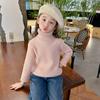 Suéter de cuello alto para niña Otoño e Invierno 2025 Suave y Sedoso Ropa para Niños con Suéter de Invierno para Bebé Camiseta de Punto Inferior para Niños