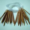 Agulha Circular de Bambu Carbonizado 80cm Agulha de Laço Barra Tricô Suéter Roupas para Animais de Estimação Ferramentas de Tricô