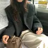 En stock: Blazer casual de lana de alta gama, estilo vintage de Dongdaemun (Corea), inspirado en el estilo británico, versátil, para mujer, disponible en 3 colores