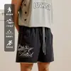 Shorts Casuais de Verão Novos, Versáteis, Esportivos, Estilo Coreano High Street, Tendência, com Estampa de Anjo Rezando, para Homens e Mulheres