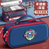 Estuche de Lápices Estilo Británico Gran Capacidad para Niños y Estudiantes de Primaria Estuche para Niñas Bolsa para Guardar Artículos de Papelería Lona Francesa Primer Grado
