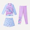 Novo Traje de Banho Infantil Meninos e Meninas Calça de Manga Longa Peça Única Proteção Solar Secagem Rápida para Crianças e Crianças de Meia-Idade para Aquecimento e Natação
