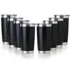 Vaso Amazon transfronterizo de 20 oz de acero inoxidable de doble capa para coche, vaso para helado, vaso para café para llevar, vaso portátil con pajilla