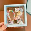 Conjunto de Joias Kuromi 2025 Nova Pulseira Infantil Anel Fofo Menina Desenho Clipe de Orelha Joias para Meninas