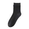 Calcetines de Fibra de Bambú para Hombre Calcetines de Media Pantorrilla Verano Malla Fina Transpirables Deportivos Anti-Olor Absorbentes de Sudor Calcetines Negros de Negocios