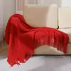Manta de Sofá, Manta Decorativa, Manta Tejida con Patrón de Piña, Manta para Siesta en la Oficina, Manta para Aire Acondicionado, Manta de Frijoles, Manta Superpuesta