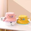 Sombrero Nuevo para Niños Sombrero de Cuenca de Copa Plana Súper Lindo Niño de Dibujos Animados Dinosaurio Pequeño Sombrero de Sol de Verano Sombrero de Pescador para Niña
