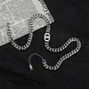 Collar Doble D Transfronterizo para Hombre, Diseño de Nicho Hip-Hop, Cadena de Acero de Titanio, Marca de Moda, Accesorio Versátil Personalizado, Collar de Acero de Titanio