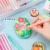 Pluma de Pintura Acrílica Tridimensional Fruta Azul, Bolígrafo de Gel de Color Apilable para Estudiantes, Graffiti Dibujado a Mano para Niños, Venta Caliente Transfronteriza