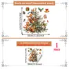 Festival de Navidad Estilo Múltiple Árbol de Navidad Acuarela Pegatinas para Ventana Vidrio de Escaparate Puerta de Cristal Decoración del Hogar Pegatinas Electrostáticas para Vidrio